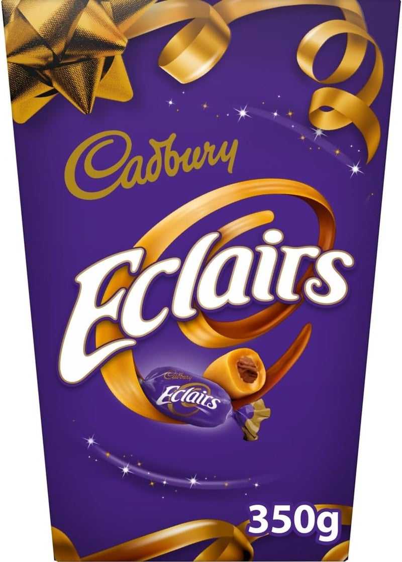 Cadbury Eclairs - Chewy Caramel Sweets with Chocolate Center, 350g - Image 1